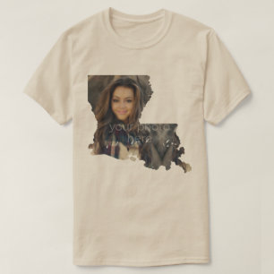 YOUR PHOTO State Of Louisiana Shape T-shirt