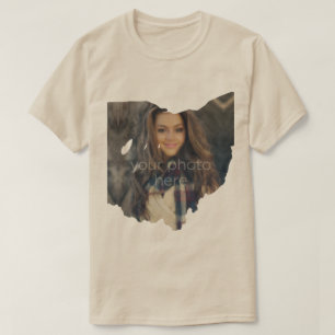 YOUR PHOTO State Of Ohio Shape T-shirt