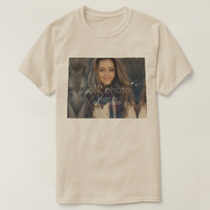 YOUR PHOTO State Of WyomingShape T-shirt