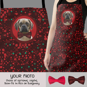 YOUR PHOTO Stylish Christmas Pet for Dog Lover Mum Apron
