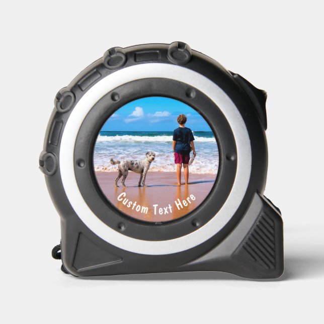 Your Photo Tape Measure Gift with Custom Text 1 (Front)