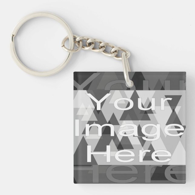Your Photo Template Key Ring (Front)