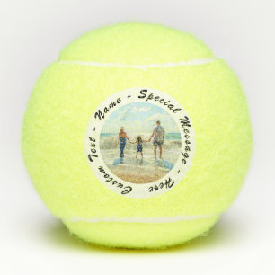 Your Photo Tennis Balls Gift with Custom Text