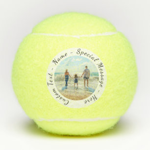 Your Photo Tennis Balls with Custom Text