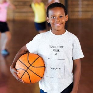 Your Photo, Text - Cool Boys Kids-Youth T-Shirt