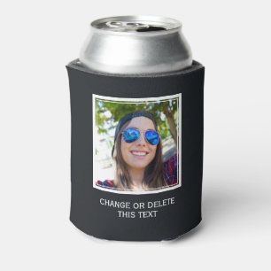 YOUR photo & text custom can cooler
