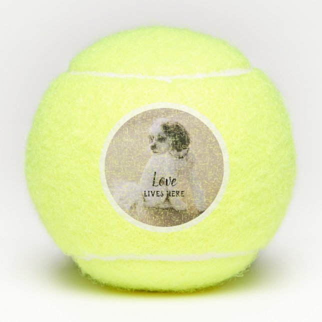 Your Photo & Text Personalized Tennis Balls (Front)