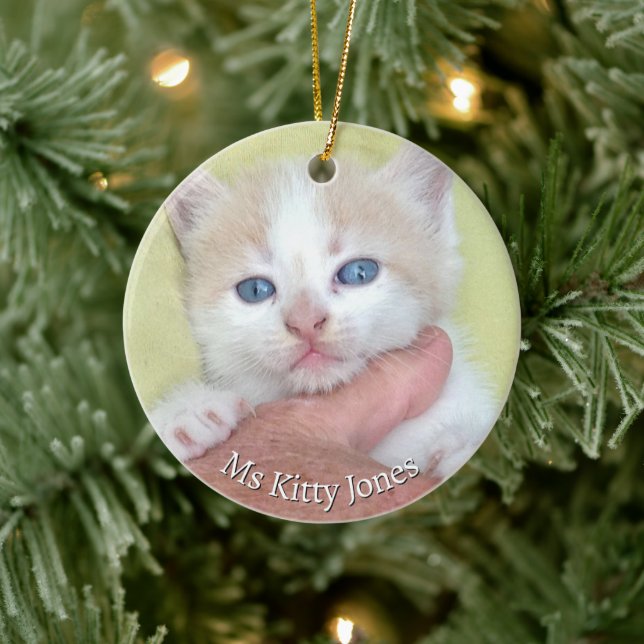 Your Photo/Text -Traditional Annual Gift & Message Ceramic Tree Decoration (Tree)