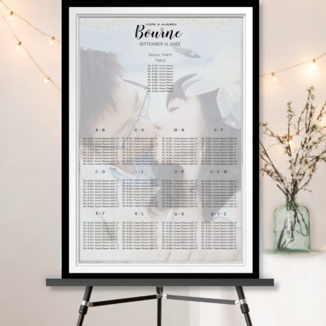 Your Photo Under the Stars Seating Chart (Creator Uploaded)
