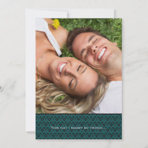 Your Photo Wedding Invitation- I marry my Friend Invitation