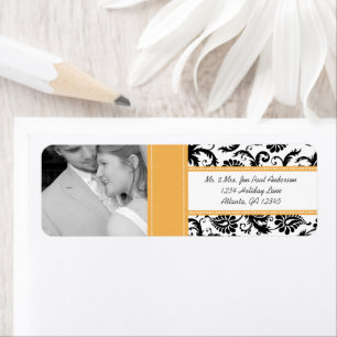 Your Photo Wedding Vintage BeesWax Damask