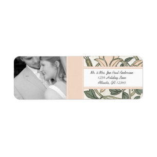 Your Photo Wedding Vintage Silver Peony & Green