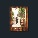Your Photo with Wood Custom Print<br><div class="desc">Keepsake personalised photo print featuring your own (wedding) photo framed by a wood printed design.</div>