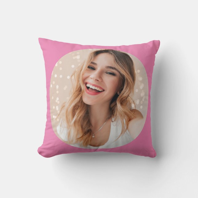 Your photo your face on a personalized cushion (Front)