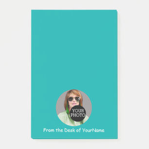 Your Photo Your Message Customise Easily Turquoise Post-it Notes
