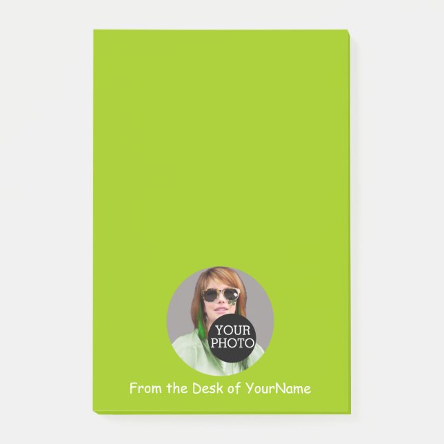 Your Photo Your Message Customise This Easily lime Post-it Notes (Front)