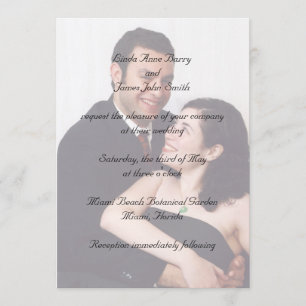 Your Photograph on Wedding Invitations