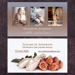 Your Photos Ballet Modern Dance Business Card