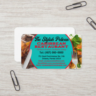 Your Photos Caribbean Restaurant Catering Services Business Card