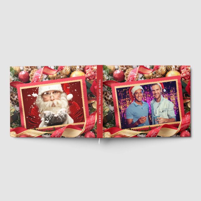 YOUR PHOTOS custom Christmas guestbook (Full)