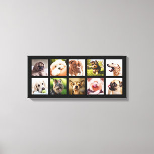 YOUR PHOTOS / dogs custom canvas print