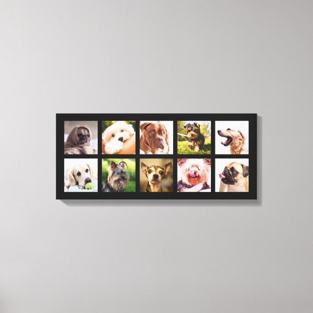 YOUR PHOTOS / dogs custom canvas print (Front)