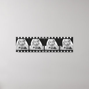 Your Photos Film Strip Art Canvas Print
