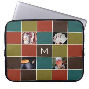 YOUR PHOTOS & MONOGRAM custom laptop sleeves