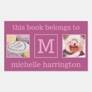 YOUR PHOTOS, NAME & MONOGRAM stickers