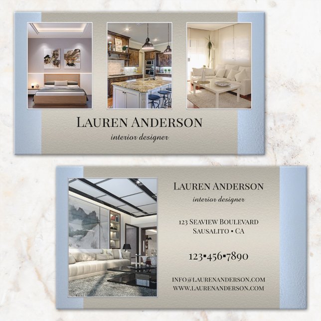 Your Photos Showcase Interior Designer Business Card (Creator Uploaded)
