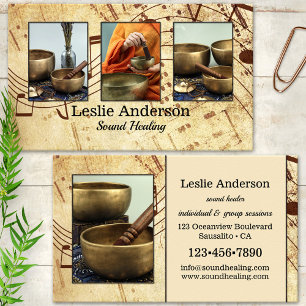 Your Photos Sound Healing Music Speech Business Card