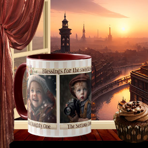 Your Photos Striped Funny Vintage Mum Mug