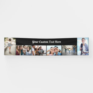 YOUR PHOTOS, TEXT & COLOR custom banner