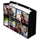 YOUR PHOTOS, TEXT & COLOR large gift bag