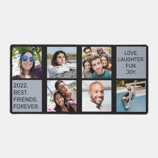 YOUR Photos, Text & Colour Desk Mat (Front)