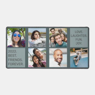 YOUR Photos, Text & Colour Desk Mat