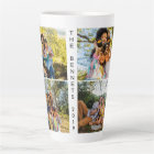 YOUR photos & text custom latte mug