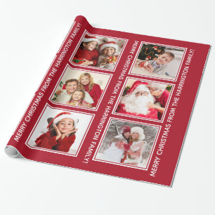 YOUR PHOTOS & TEXT custom wrapping paper