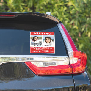 YOUR photos & text "MISSING" sticker