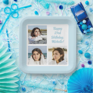 YOUR Photos & Text Paper Plate