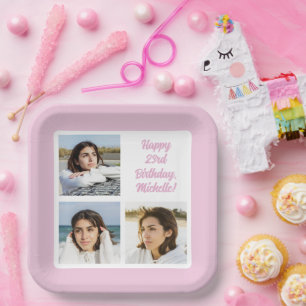 YOUR Photos & Text Paper Plate