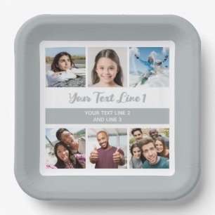 YOUR Photos & Text Paper Plate