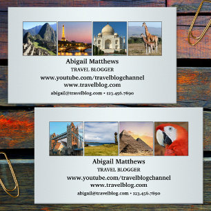 Your Photos Travel Agent or Blogger Business Card