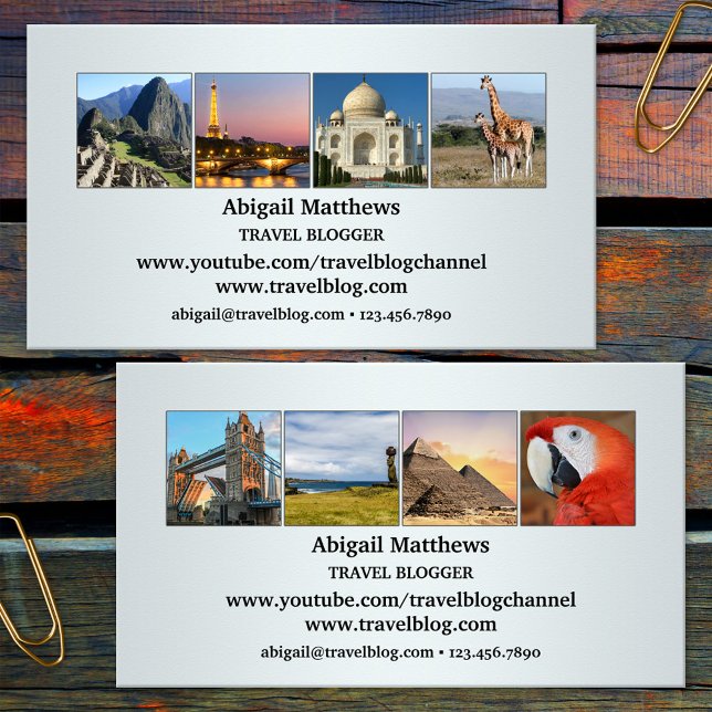 Your Photos Travel Agent or Blogger Business Card (Creator Uploaded)