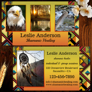 Your Photos Tribal Shamanic Healing Business Card