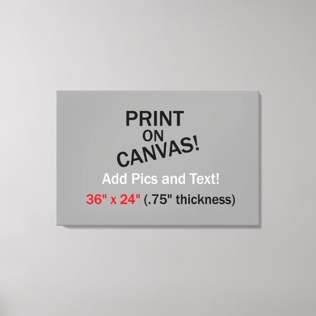 Your Pic on Canvas - 36" x 24" (.75" thick) (Front)