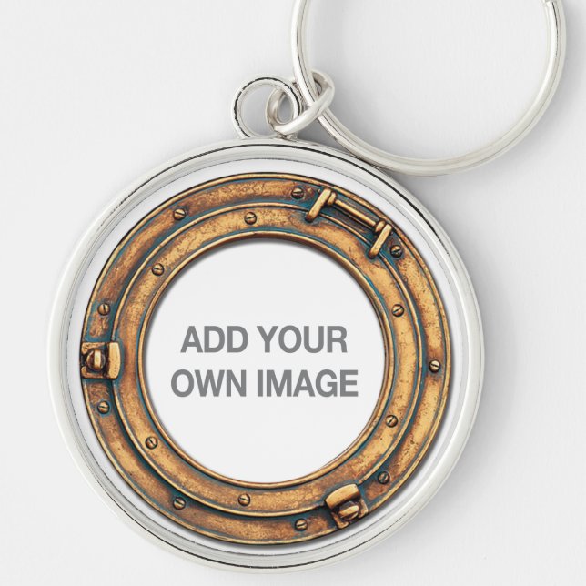 Your Picture Porthole Keychain (Front)