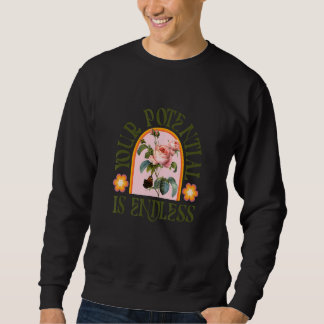 Your Potential Is Endless Retro Inspiration Teache Sweatshirt