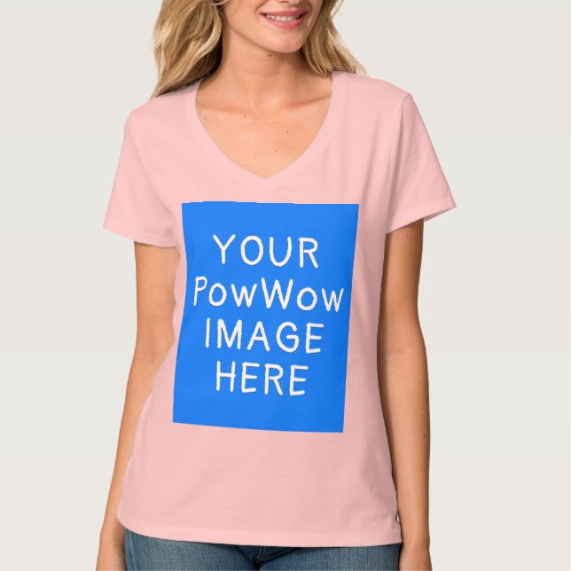 Your PowWow Image Here Custom Native American T-Shirt (Front)