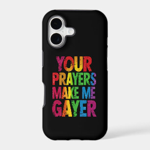 Your Prayers Make Me Gayer Rainbow Pride Flag LGBT